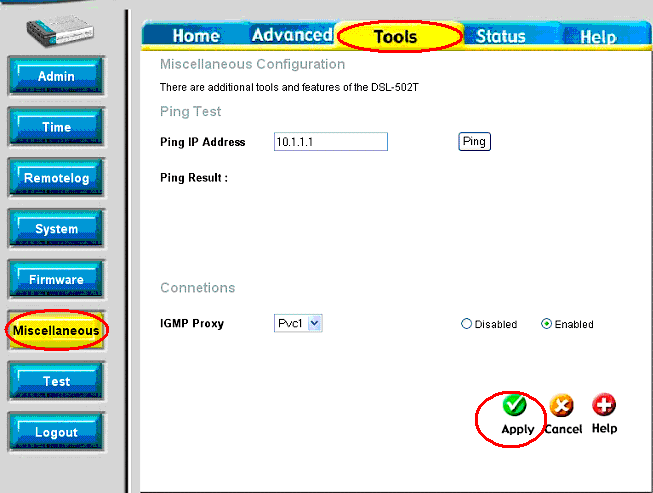 Dsl-502t Software