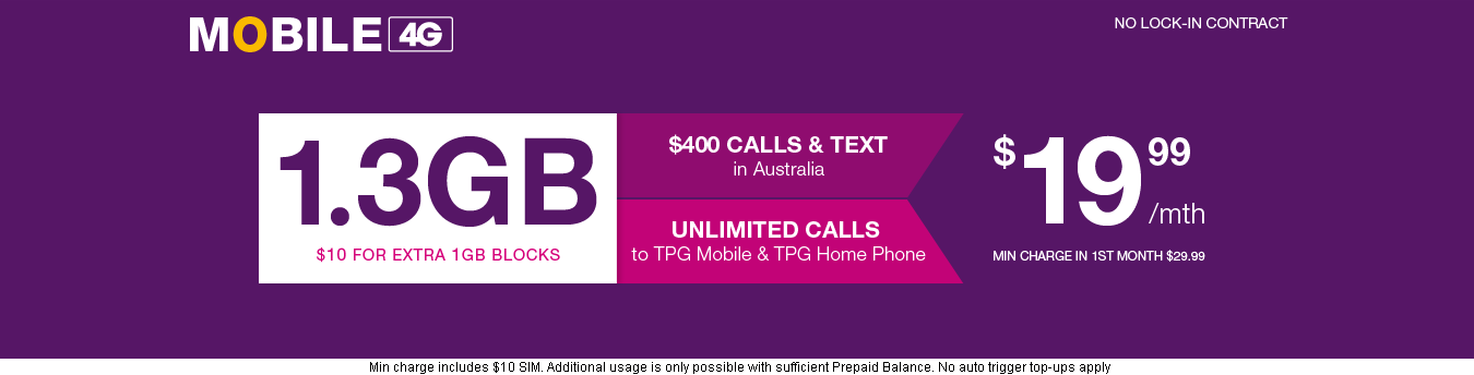 International Mobile Call Rates for TPG Mobile Plans