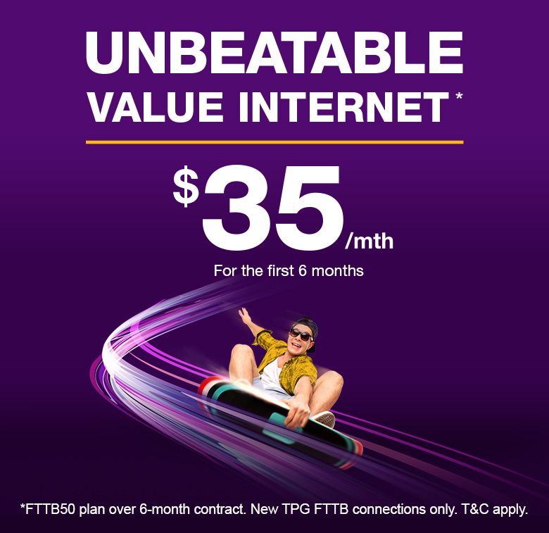 TPG fibre internet offer